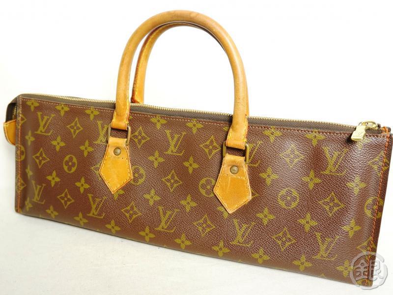 # AUTH PRE-OWNED LOUIS VUITTON LV VINTAGE SAC TRICOT TRIANGLE HAND BAG NO.76 NR | eBay