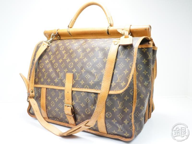 AUTHENTIC PRE-OWNED LOUIS VUITTON VINTAGE MONOGRAM SAC KLEBER CHASSE HUNTING TRAVEL BAG w ...