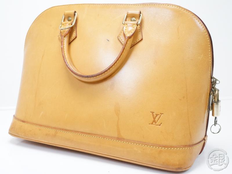 AUTHENTIC PRE-OWNED LOUIS VUITTON LV SPECIAL ORDERED VACHETTA LEATHER ALMA HAND TOTE BAG M85000 ...